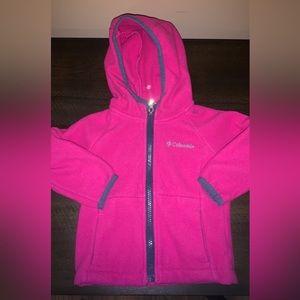 Toddler Columbia fleece zip up with hood
